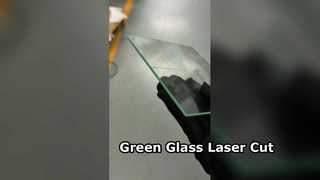 Cắt laser kính xanh 3mm hình vuông