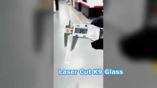 Hình elip cắt laser bằng kính K9 dày 9mm