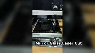 Cắt laser kính gương 3 mm với hình dạng không đều và cắt lỗ
