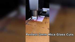 Cắt laser kính mica vuông 3mm