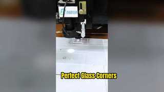 Cắt laser kính siêu trắng 2 mm góc vuông tròn