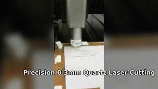 Cắt laser thủy tinh thạch anh mờ hai mặt 0,3mm