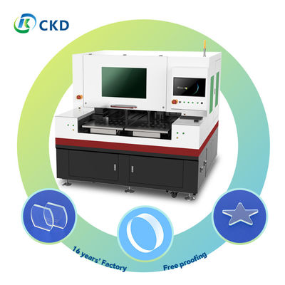 600x700mm Water Cooled Ultra Clear Class Laser Glass Cutting Machine With 1G Acceleration