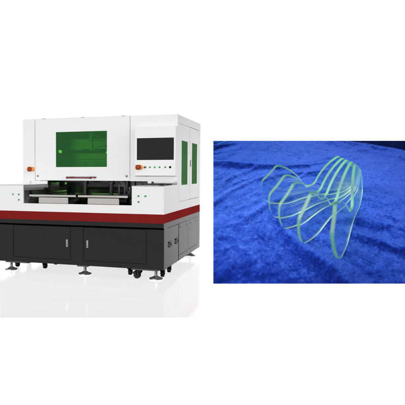 High Precision Glass Cutting Machine with 1064nm Laser Wavelength and Rack And Pinion Transmission