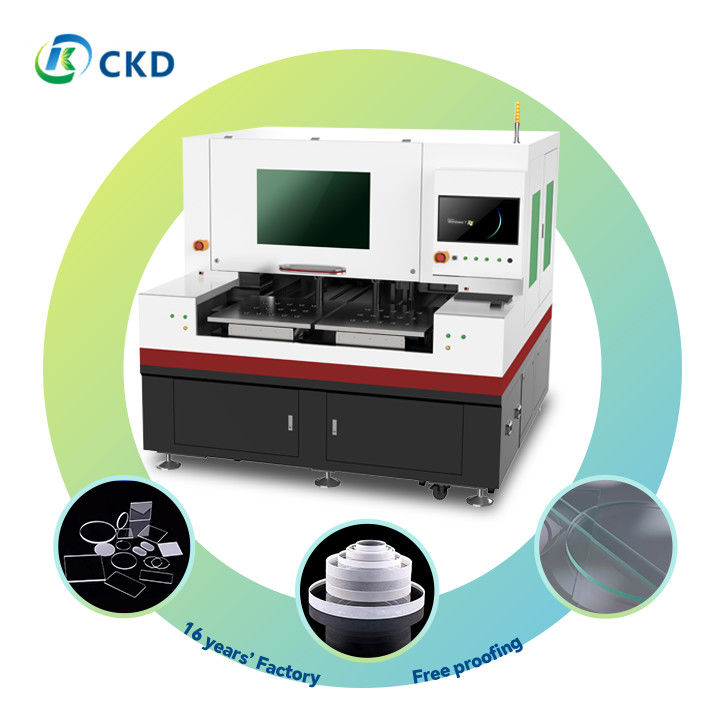 CO2 Irregular Glass Cutting / Small Glass Laser Cutting Machine For Irregular Shape Optical Glasses
