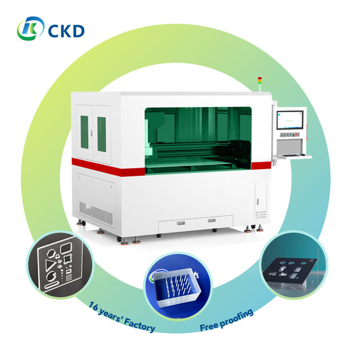 100W Infrared MOPA Laser Glass Drilling Machine 1500Kg With 250-450um Focusing Depth