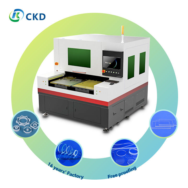 ±2μm Water Cooled Laser Cutting Machine For Ultra Clear Class / Plain White Glass