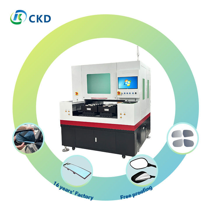 Accurate Glass Cutting Cutting Size 260x400mmx2 Glass Mirror Cutting Machine with Rack And Pinion Transmission System