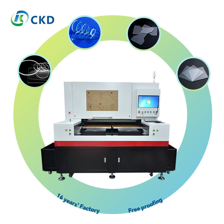 Precise Laser Glass Cutting Machine for Ultra-clear Glass Single Cut ≤19mm in 26C Working Environment